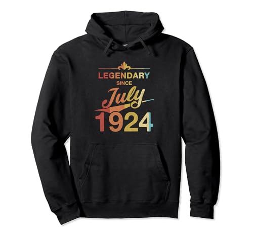 Comprar 100 cumpleaños Nacido en Julio 1924 Vintage 100 Cumpleaños años Sudadera con Capucha Rebajas 2024 | regaloscumple.com