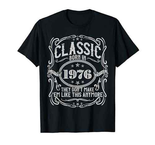 Consigue ahora Classic 1976 Edición Limitada Live Legends 48 cumpleaños Catálogo para él/ella Camiseta Top Precio 2023 | regaloscumple.com