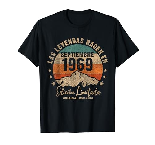 Comprar Las Leyendas nacen en Promoción Septiembre 1969 52 Años Cumpleaños Camiseta Ofertas 2025 | regaloscumple.com
