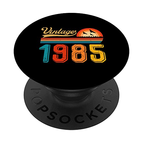 Consigue ahora Regalo Cumpleaños 38 cumpleaños para hombres y mujeres retro vintage 1985 PopSockets PopGrip Intercambiable Rebajas 2025 | regaloscumple.com