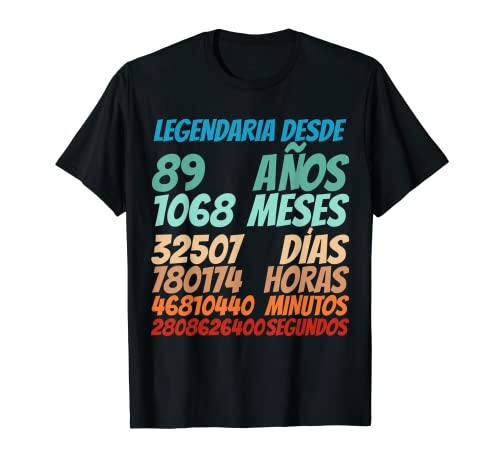 Oferta Legendario 89 89 mujeres Camiseta