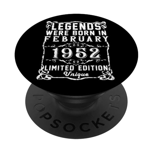 Consigue ahora Cumpleaños Catálogo Febrero 1952 Edición Limitada Regalo February PopSockets PopGrip Adhesivo Top Precio 2025 | regaloscumple.com