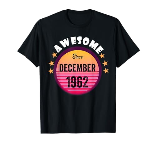 Comprar Impresionante Desde Diciembre 1962 Cumpleaños 1962 Diciembre Vintage Camiseta BlackFriday Top Precio 2025 | regaloscumple.com