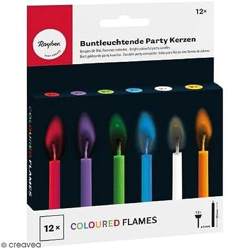 Consigue Ideas para regalar ahora Rayher Velas cumpleaños con llamas colores 12 ud 5 5 cm largo 5 mm ø incluye bases 31587000 Top Precio 2024 | regaloscumple.com