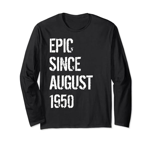 Consigue ahora 74 Cumpleaños Hombres Mujeres Nacidos En Agosto 1950 Manga BlackFriday Larga Ofertas 2024 | regaloscumple.com