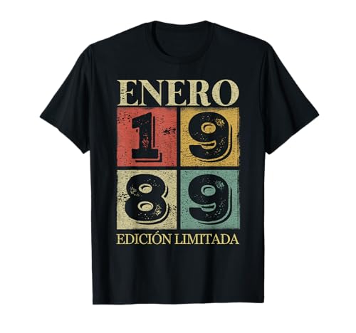 Comprar 34 Años Cumpleaños 1989 Hombre 34 Enero Promoción Edición Limitada Camiseta Ofertas 2024 | regaloscumple.com
