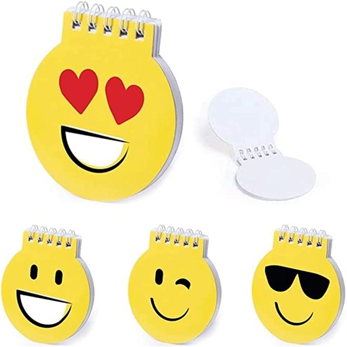 Consigue ahora Deliex delicias Extremadura. Pack 50 libretas infantiles emoticonos 40hojas regalos cumpleaños y fiestas Catálogo niños para regalar en el cole bloc notas emoji surtidos (50 Libretas) Ofertas 2024 | regaloscumple.com