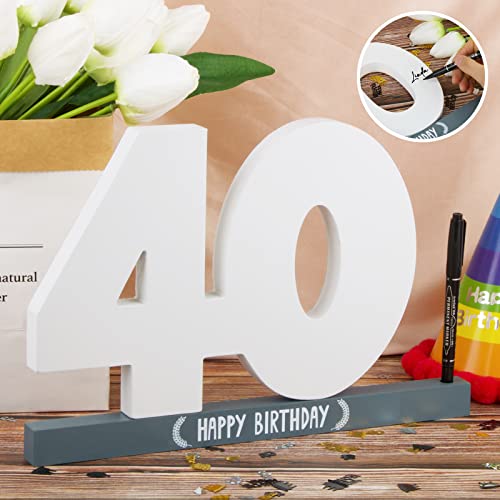 Comprar ahora Libro Cumpleaños Años Felicitación Cumpleaños+Bolígrafo Decoración 40 Birthday