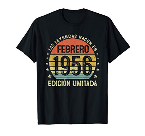 Consigue ahora Las Leyendas Nacen En Febrero 1956 65 años Cumpleaños Regalo Camiseta Top Catálogo Precio 2025 | regaloscumple.com