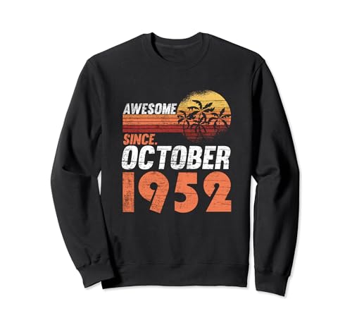 Consigue ahora Cumpleaños octubre BlackFriday 1952 Sudadera Top Precio 2025 | regaloscumple.com
