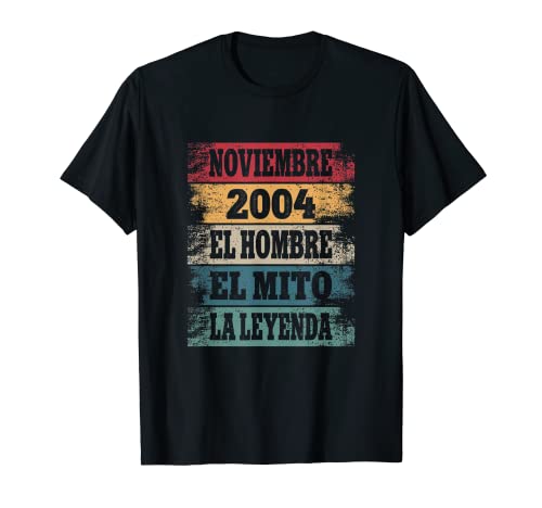 Consigue ahora Hombre 18 Cumpleaños Regalo Años Divertido Noviembre Ideas para regalar 2004 Camiseta Top Precio 2024 | regaloscumple.com