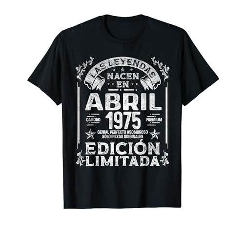 Oferta Las nacen Abril - Años Camiseta