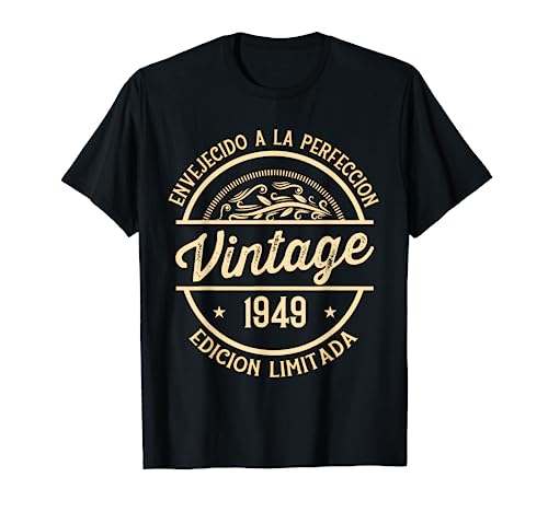 Consigue ahora Hombre 73 Cumpleaños Nacido En 1949 BlackFriday Vintage 73 Años Camiseta Ofertas 2025 | regaloscumple.com