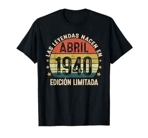 Consigue ahora Vintage Catálogo 1940 85 Años Las Leyendas Nacen En Abril 1940 Camiseta Top Precio 2025 | regaloscumple.com