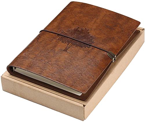 Consigue ahora Diario Escritura Navidad Cuero A5 Viajeros Recargables Cuaderno Cuaderno Diario Cuaderno Bocetos Vintage Navidad Regalos San Valentín Cumpleaños Bodas Regalos Jubilación (Árbol Marrón) Ofertas 2024 | regaloscumple.com