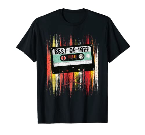 Comprar Cassette música Lo mejor 1977 Ideas para regalar Vintage Cumpleaños Camiseta Ofertas 2024 | regaloscumple.com