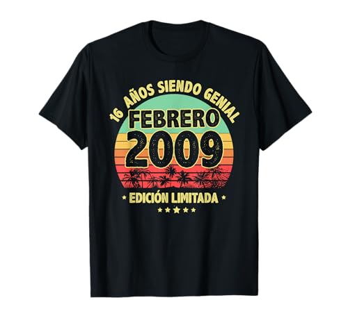 Comprar Febrero 2009 16 Años Niño Cumpleaños Regalo Febrero Navidad 2009 Camiseta Top Precio 2025 | regaloscumple.com