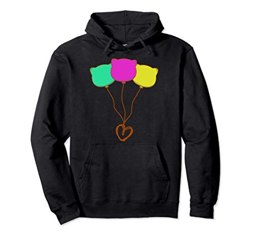 Consigue ahora Fiesta Globos Corazón Amor Colorido Cumpleaños Celebración Navidad Sudadera con Capucha Top Precio 2024 | regaloscumple.com