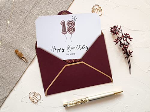 Comprar en Amazon Joli Coon Tarjeta 18 cumpleaños - Happy Birthday 18 -