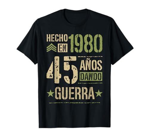 Consigue ahora Hecho en Navidad 1980 Dando Guerra 45 Años 45 Cumpleaños Regalo Camiseta Rebajas 2024 | regaloscumple.com