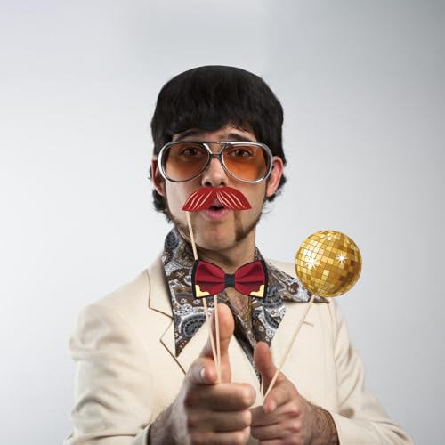 Top Precios Props Photocall 25 Accesorios Atrezzo Divertidos, Cumpleaños Aniversarios Nochevieja