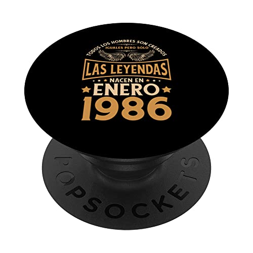 Consigue ahora Cumpleaños Regalos Hombre Regalos Las Leyendas Enero 1986 PopSockets PopGrip Intercambiable Top Precio 2024 | regaloscumple.com