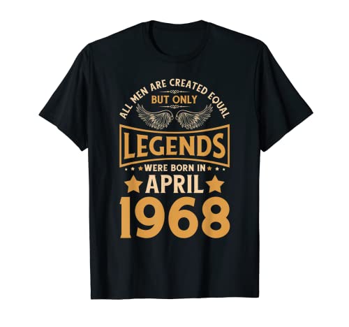 Consigue ahora Las leyendas cumpleaños nacieron en Catálogo abril 1968. Camiseta Top Precio 2024 | regaloscumple.com