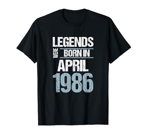Comprar Las leyendas nacieron en abril Catálogo 1986 Cumpleaños Camiseta Top Precio 2024 | regaloscumple.com