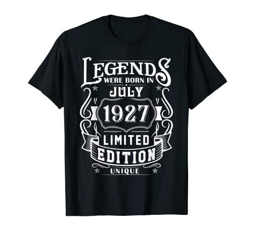 Oferta Cumpleaños 1927 Limitada Legend Camiseta