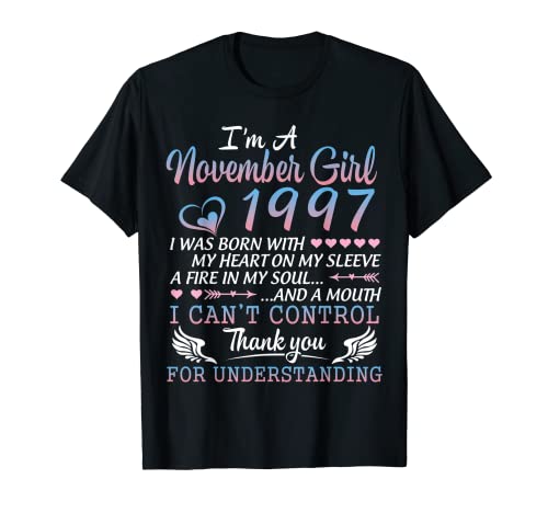 Oferta Soy chica 1997 cumpleaños años Camiseta