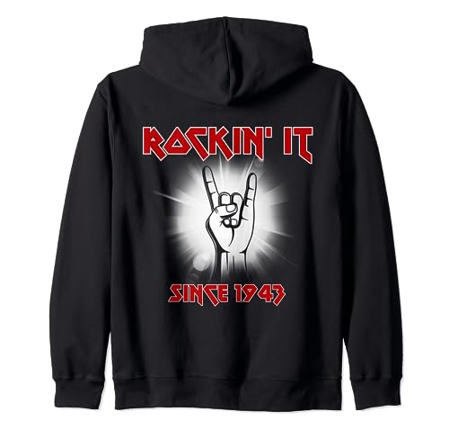 Comprar Ideas para regalar Guitarra eléctrica metal rock guitarrista cumpleaños 1943 Sudadera con Capucha Ofertas 2024 | regaloscumple.com