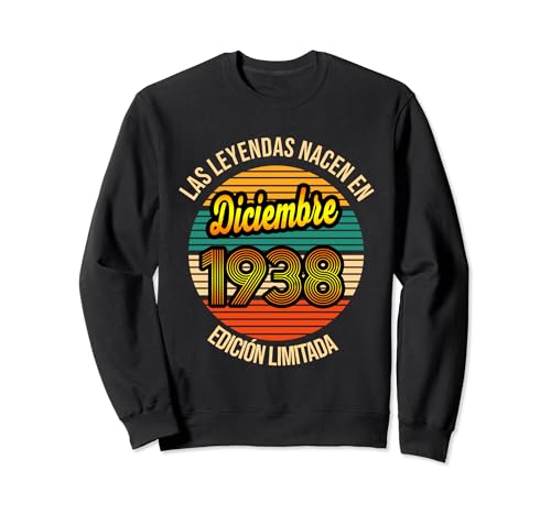 Comprar Navidad Las Leyendas nacen en Diciembre 1938 83 Años Diciembre 1938 Sudadera Top Precio 2024 | regaloscumple.com