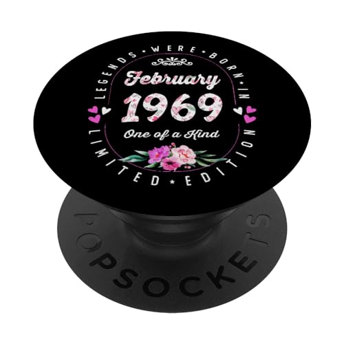 Comprar Cumpleaños Floral - Las Leyendas nacen en Febrero BlackFriday 1969 PopSockets PopGrip Intercambiable Ofertas 2023 | regaloscumple.com