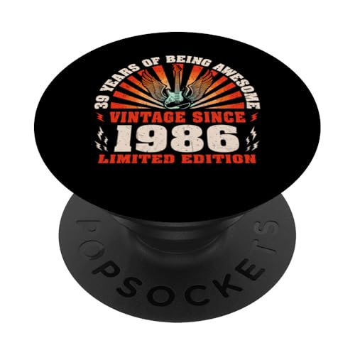 Consigue ahora Cumpleaños 39 Amantes la guitarra guitarrista 39 años nacidos en Ideas para regalar 1986 PopSockets PopGrip Adhesivo Ofertas 2025 | regaloscumple.com