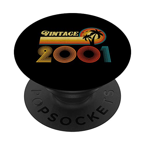 Consigue ahora Regalo cumpleaños 22 años para hombres y mujeres retro Catálogo vintage 2001 PopSockets PopGrip Intercambiable Ofertas 2024 | regaloscumple.com