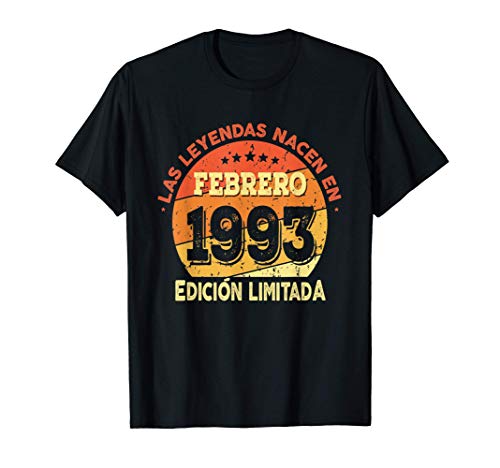 Consigue ahora Las Leyendas nacen en Febrero 1993 - Regalo Regalos 28 años Camiseta Top Precio 2025 | regaloscumple.com