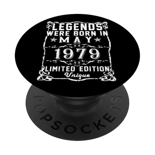 Consigue ahora Cumpleaños Mayo 1979 Edición Limitada Regalo Legend May PopSockets Promoción PopGrip Adhesivo Top Precio 2025 | regaloscumple.com