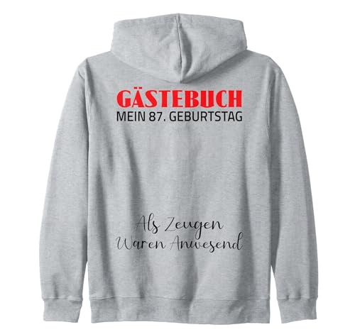 Consigue ahora Gästebuch Mein BlackFriday 87. Geburtstag Libro visitas Firma Sudadera con Capucha Ofertas 2024 | regaloscumple.com
