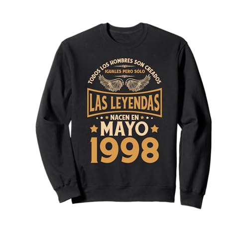 Consigue ahora Cumpleaños Hombre Regalos Las Leyendas Mayo 1998 BlackFriday Sudadera Rebajas 2024 | regaloscumple.com