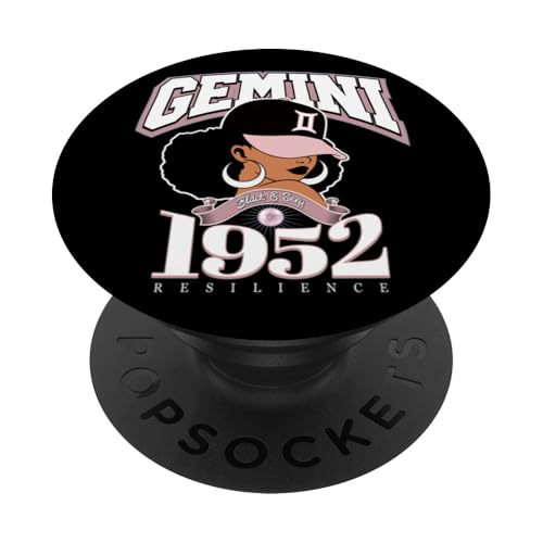 Consigue ahora Géminis Cumpleaños 1952 Astro Año Melanated Reina Afro Diosa PopSockets PopGrip Adhesivo Top Precio 2025 | regaloscumple.com