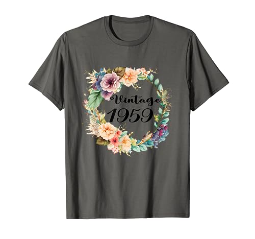 Comprar Regalos cumpleaños vintage Regalos 1959 para mujeres cumpleaños 1959 Camiseta Ofertas 2023 | regaloscumple.com
