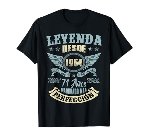 Comprar Cumpleaños 71 Años Leyenda desde 1954 Promoción Camiseta Ofertas 2025 | regaloscumple.com