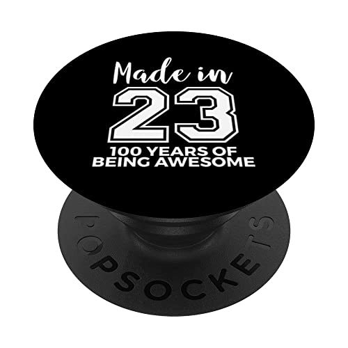 Consigue ahora 100 cumpleaños hombres mujeres 100 años Promoción ser impresionante PopSockets PopGrip Intercambiable Top Precio 2024 | regaloscumple.com