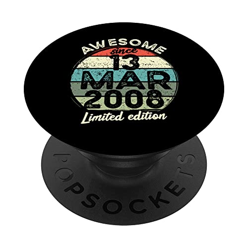 Consigue ahora Camiseta cumpleaños 15 años 13 marzo Catálogo 2008 15 cumpleaños PopSockets PopGrip Intercambiable Rebajas 2025 | regaloscumple.com