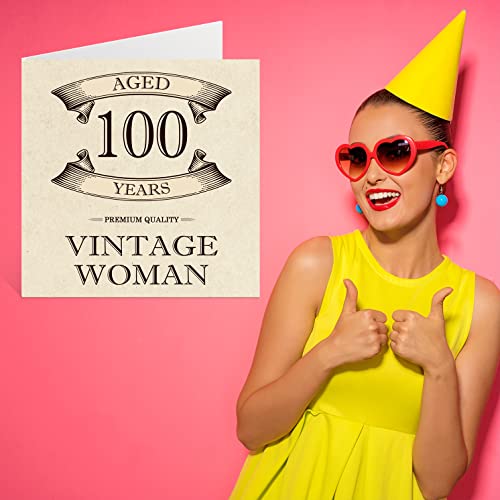 Mejores precios Tarjetas vintage de cumpleaños número 100 para mujeres de 100