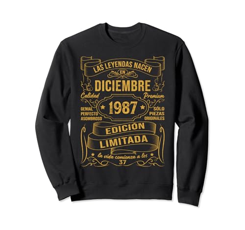 Comprar Regalo Hombre 37 Años Las Leyendas Nacen En Febrero 1987 Promoción Sudadera Top Precio 2024 | regaloscumple.com