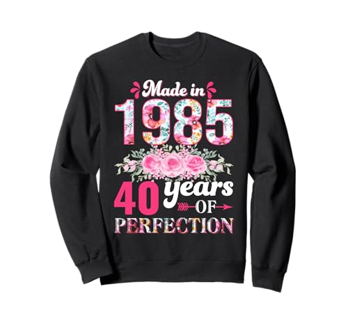Comprar Vintage 1985 Navidad 40 Años Cumpleaños Mujer Regalo Made in 1985 Sudadera Rebajas 2025 | regaloscumple.com