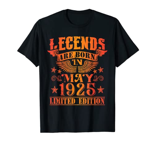 Comprar Navidad Cumpleaños Mayo 1925 Edición Limitada Regalo Legend May Camiseta Top Precio 2024 | regaloscumple.com