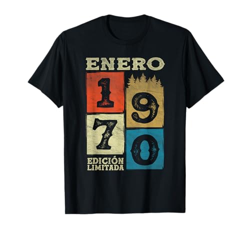 Comprar Enero 1970 Vintage - 54 Años Regalo Cumpleaños Cumpleaños Hombre Camiseta Top Precio 2024 | regaloscumple.com