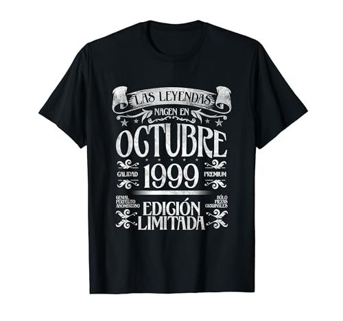 Oferta Las nacen Octubre - Años Camiseta